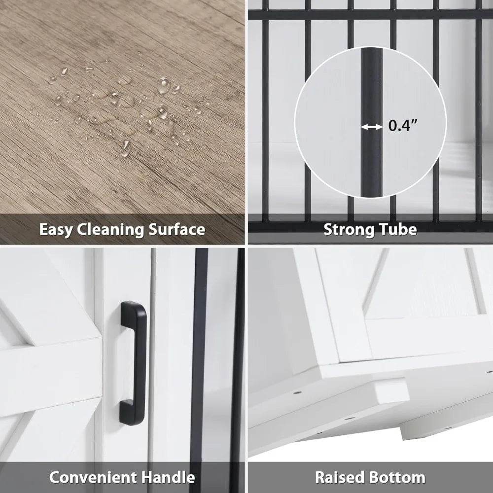 Verano Garden 2-in-1 Dog Crate Storage Cabinet