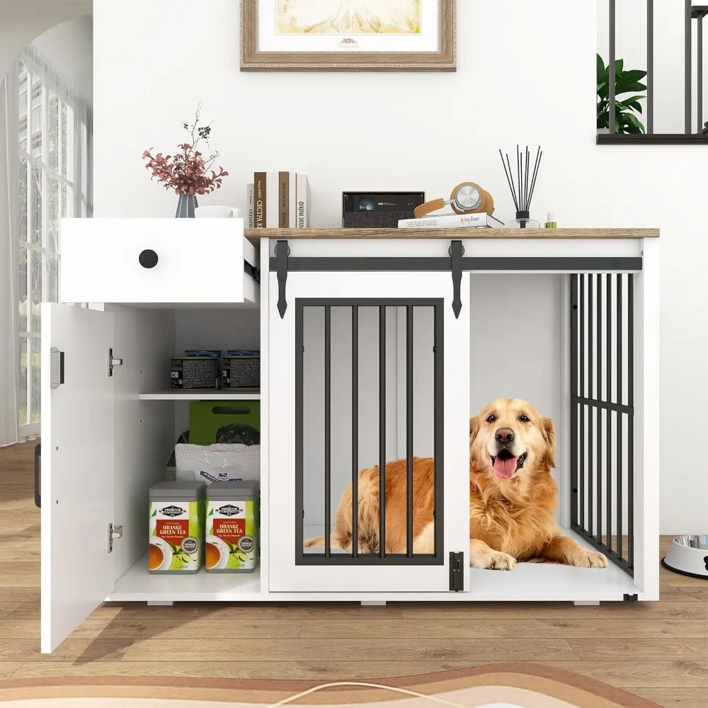 Verano Garden 2-in-1 Dog Crate Storage Cabinet