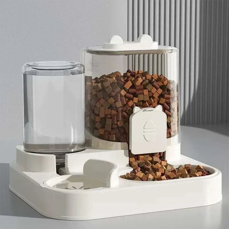 Choice Automatic Feeder For Dogs And Cats With Water Fountain Pet Food Storage Dispenser