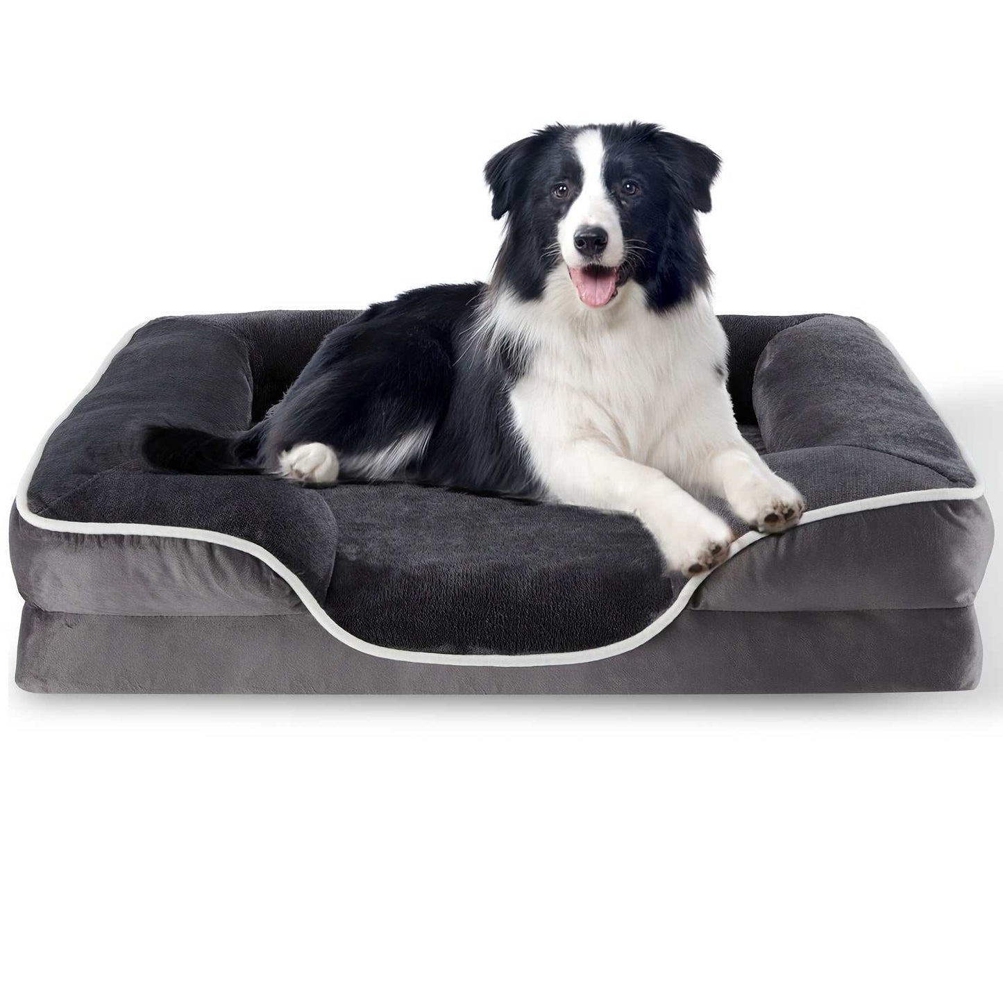 FluffyDream Orthopedic Dog Bed with Egg-Crate Memory Foam