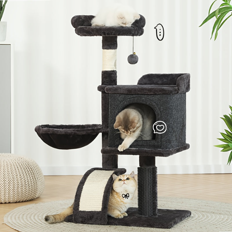 Multi-Level Cat Tree Tower with Cozy Condos and Scratching Posts