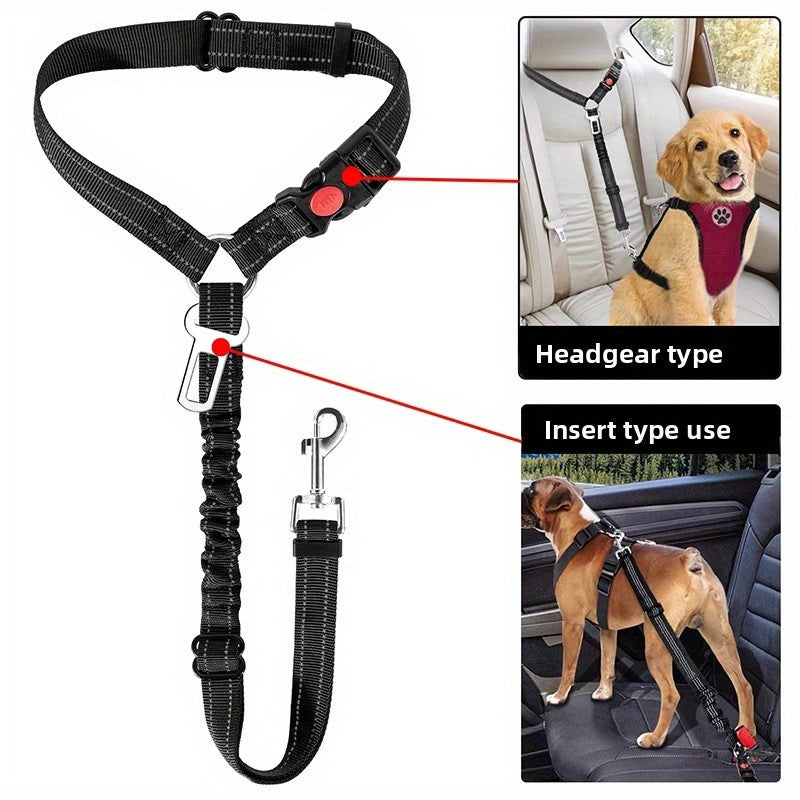 2 In 1 Heavy Duty Universal Dog Car Seat Belt Harness