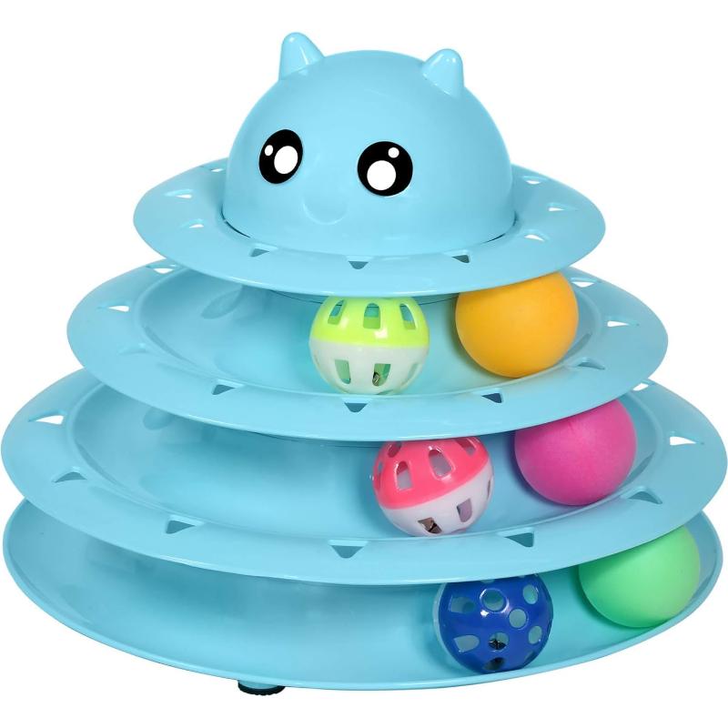 Upsky Cat Toy Roller 3 Level Turntable Puzzle Toy Play