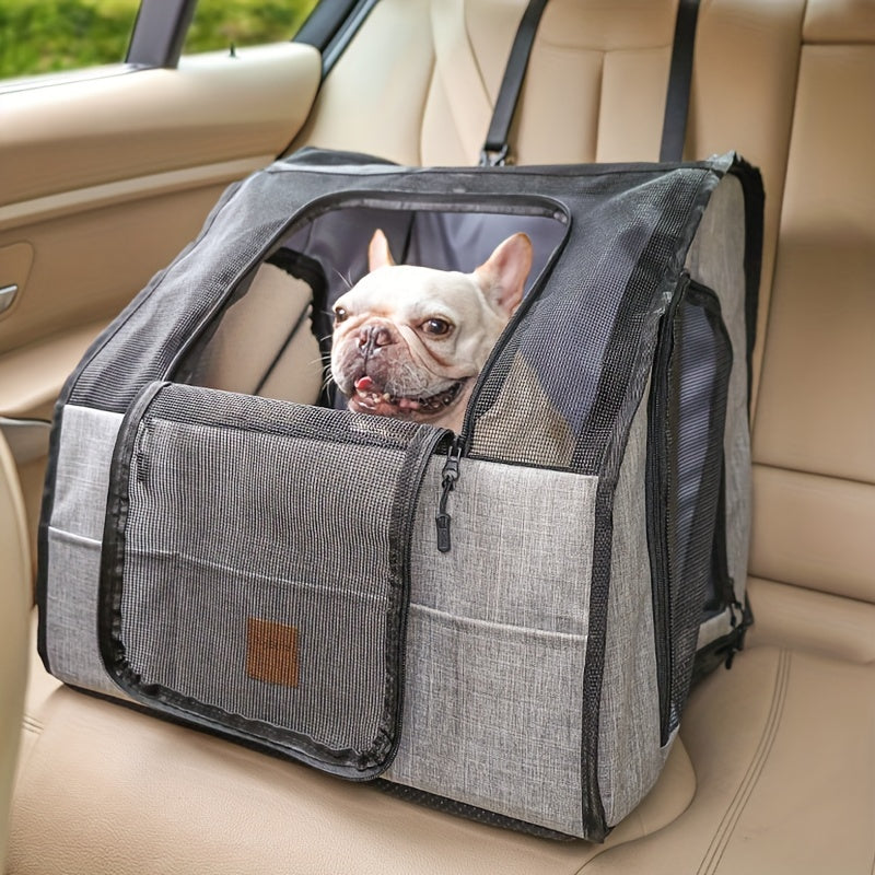 Foldable Dog Travel Cage Car Kennel For Small Medium Dogs