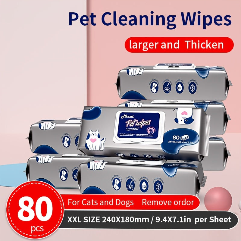 Extra Large Pet Wipes for Dogs and Cats Cleaning Solution
