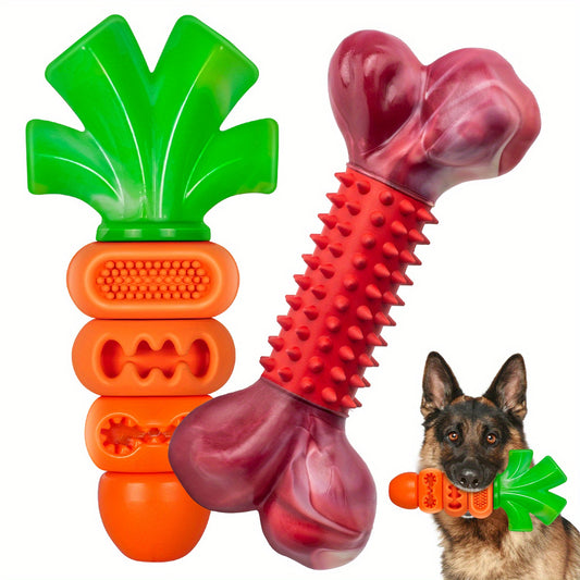 APASIRI Beef and Bacon Indestructible Dog Toys for Chewers