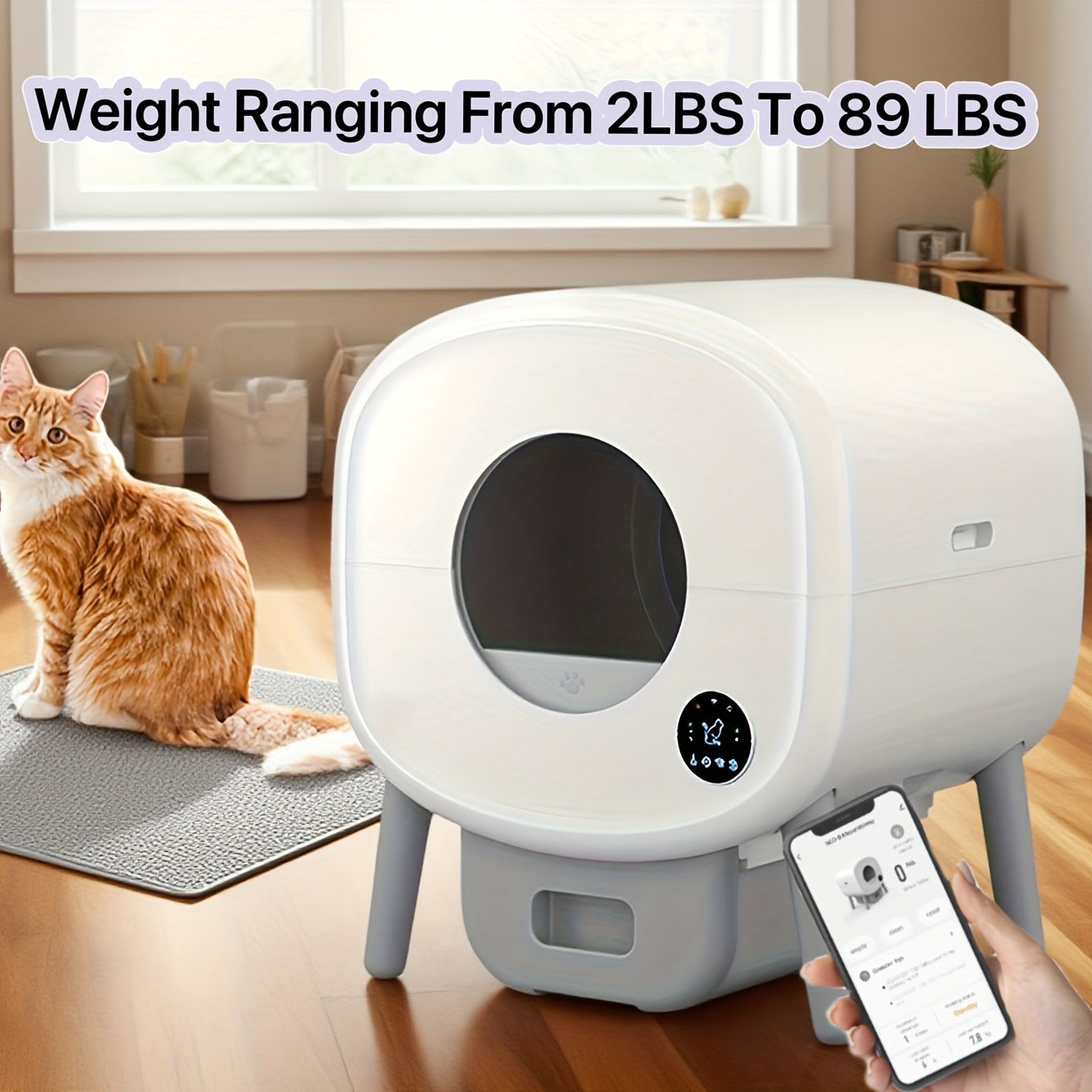 Smart Auto Self Cleaning Cat Litter Box With App Control