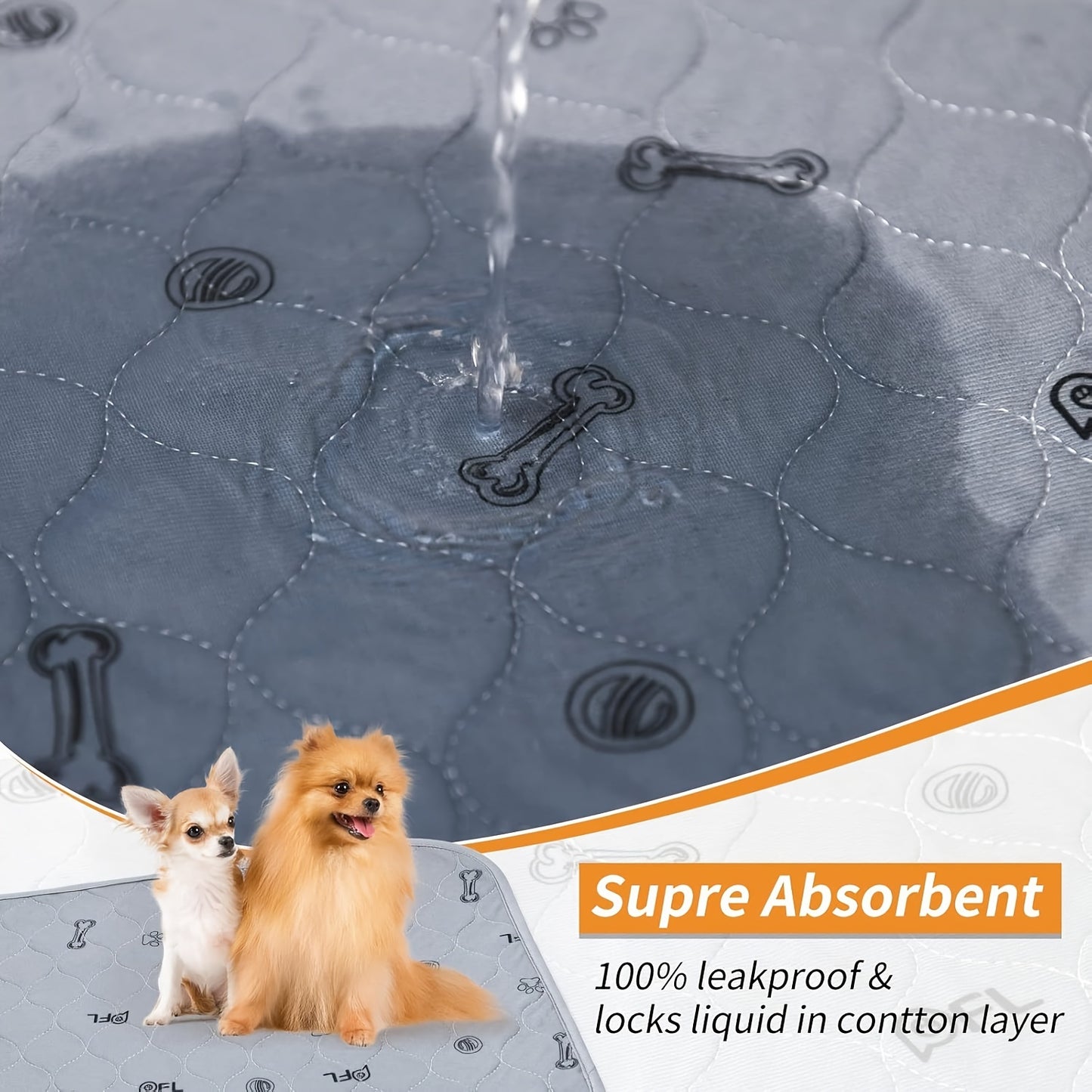 Ultra-Absorbent Reusable Puppy Pads For Effective Dog Training