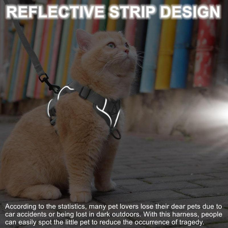 Escape-Proof Pet Vest Harness with Adjustable Leash for Pets