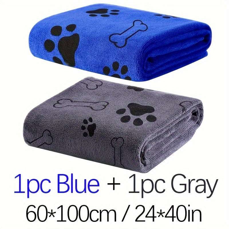 Soft microfiber dog towels made of high-quality polyester for quick drying and gentle grooming