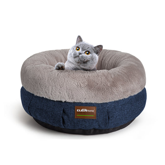 Cozy Cat Bed with Raised Sides and Anti-Slip Base