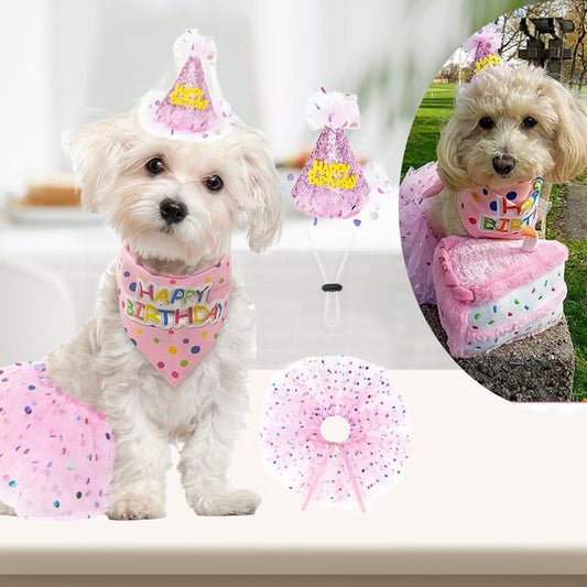 Charming Pink Dog Birthday Party Kit for Celebrating Pets
