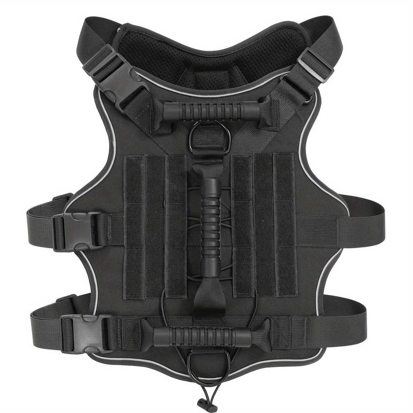 Tactical Dog Harness for Outdoor Training and Night Adventures
