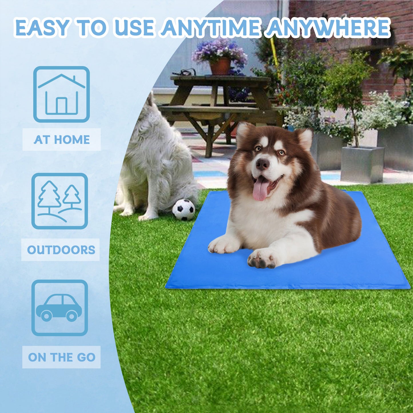 Cooling Dog Mat for Home Travel and Crates Comfort