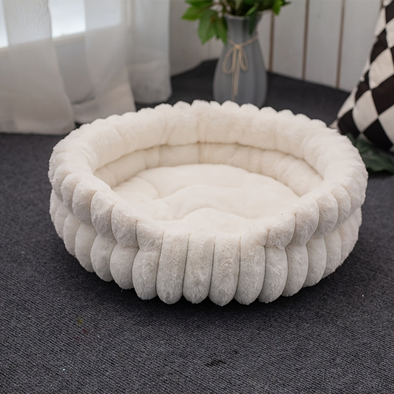 Ultra Soft Four Season Round Pet Bed Indoor Cats Dogs
