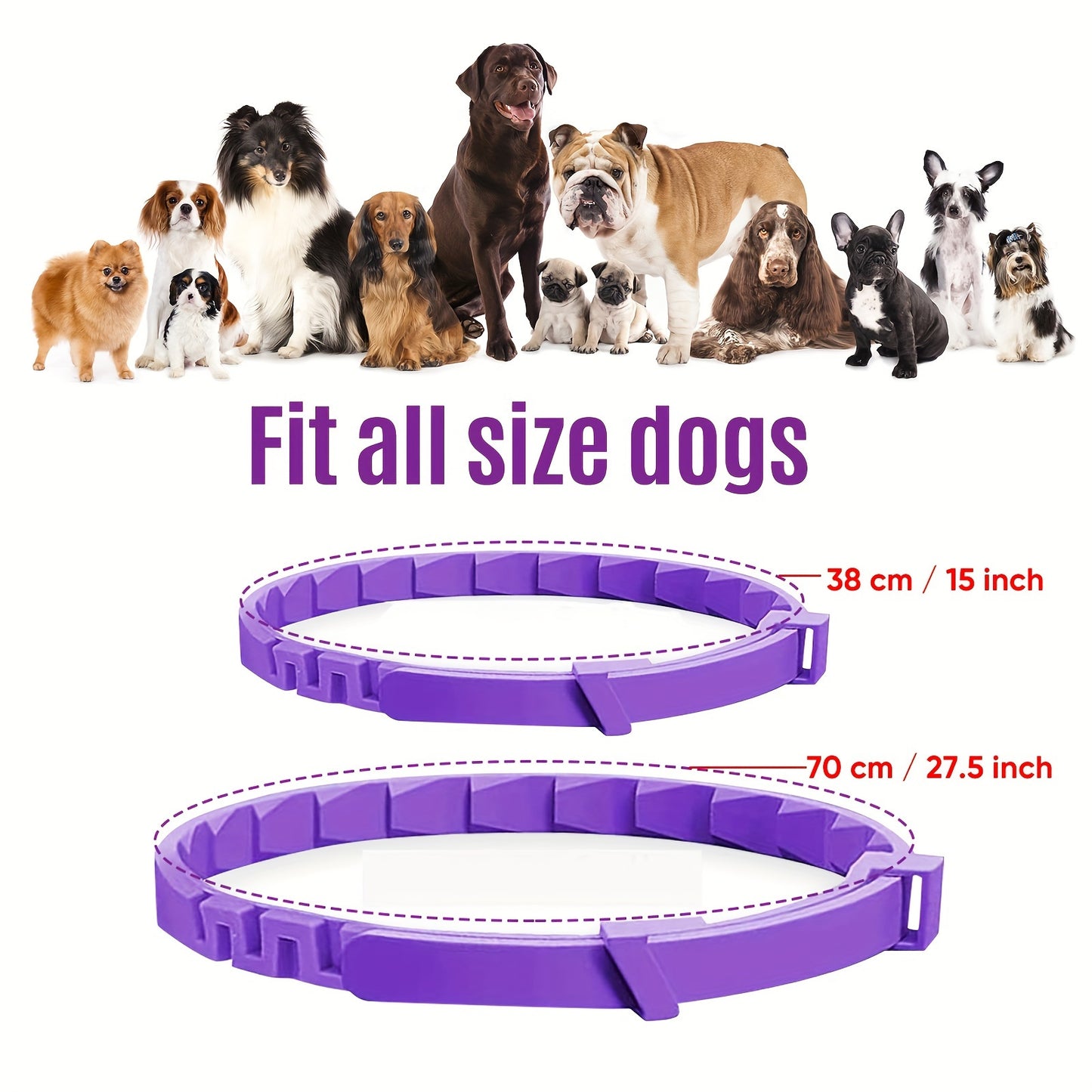 Calming Pheromone Collar For Dogs Adjustable Four Pack Set