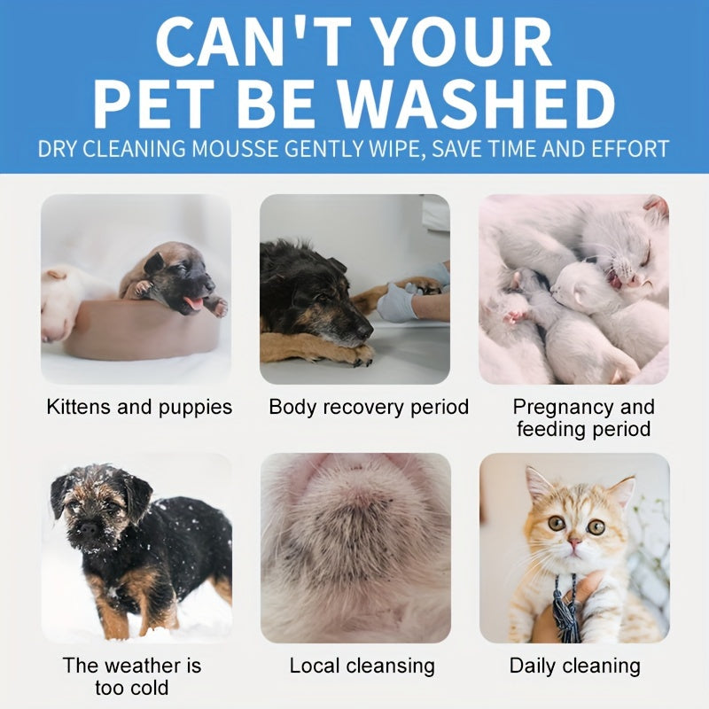 Pet Deodorizing Shampoo for Dogs and Cats Gentle Clean Formula