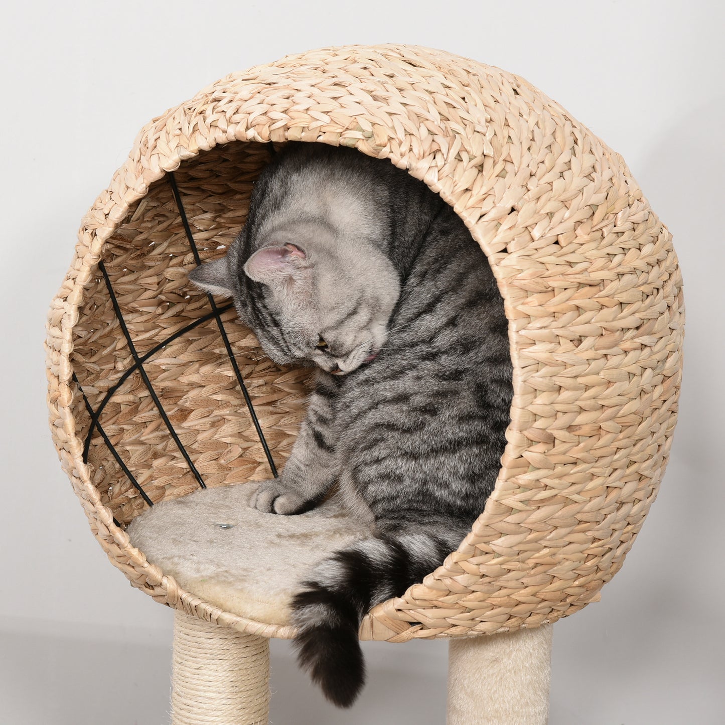 PawHut Cat Tree with Scratching Post and Condo Activity Center