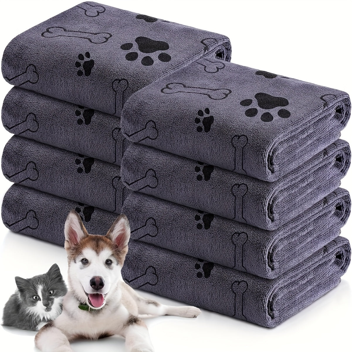 Soft Microfiber Dog Towels for Quick Drying and Grooming