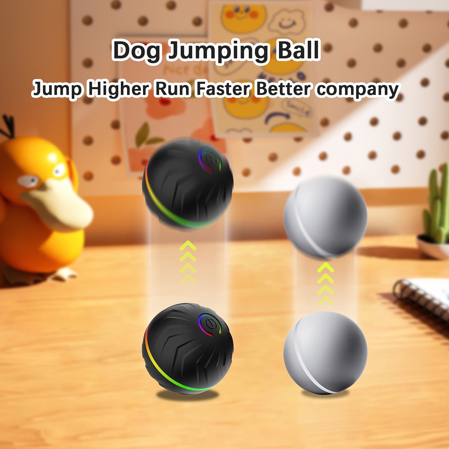 PETGRAVITY Interactive Dog Ball Motion Activated Toy
