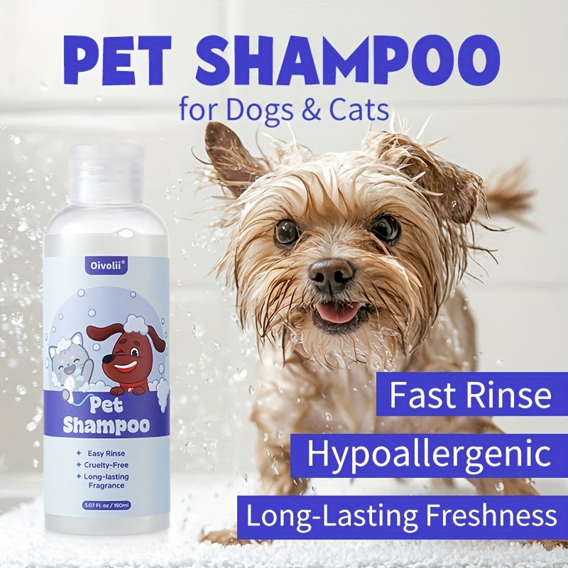 Pet Deodorizing Shampoo for Dogs and Cats Gentle Clean Formula