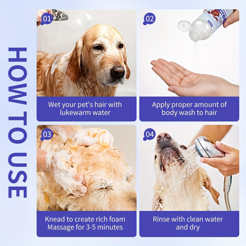 Pet Deodorizing Shampoo for Dogs and Cats Gentle Clean Formula