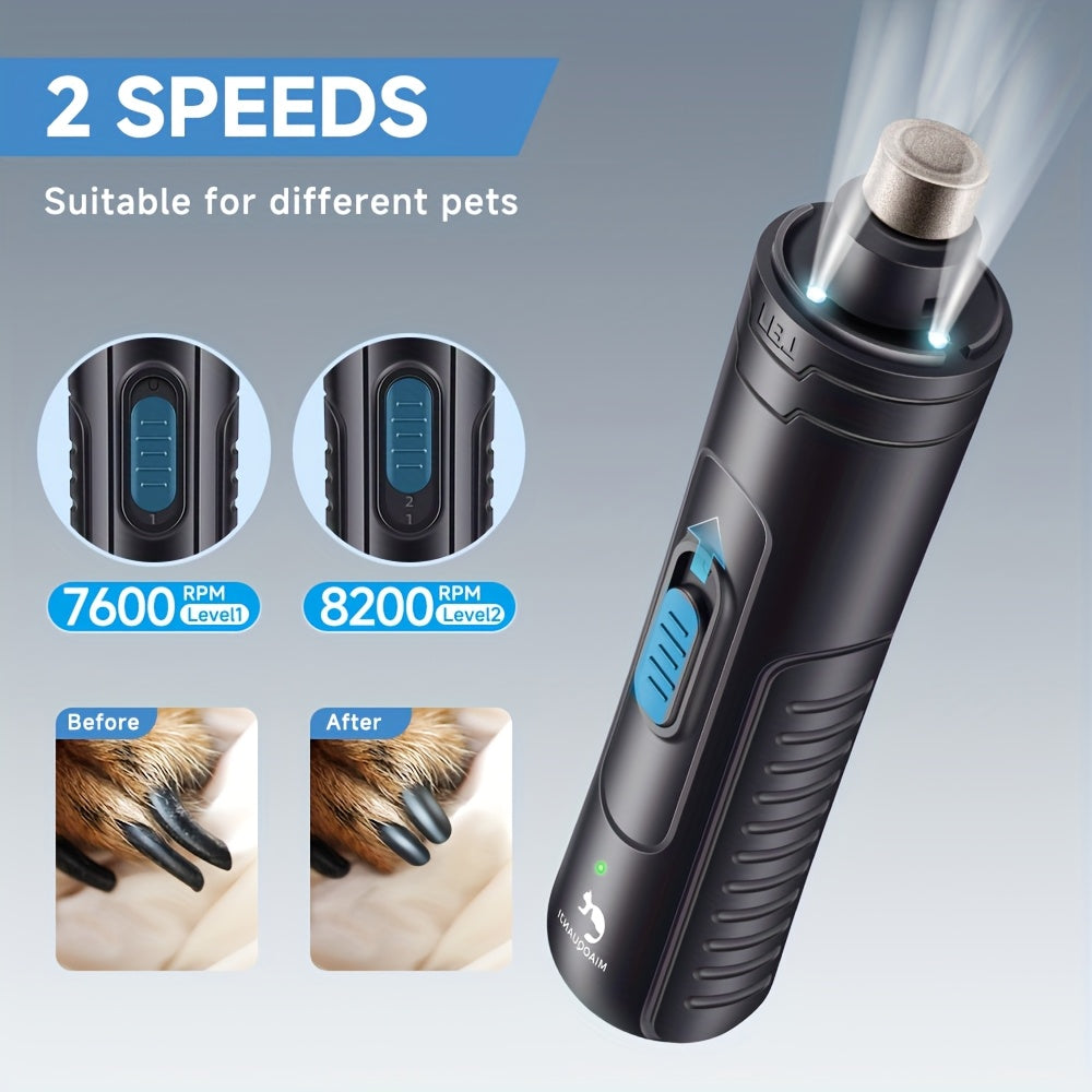 Electric Cat Nail Grinder Quiet Safe Grooming Tool for Pets