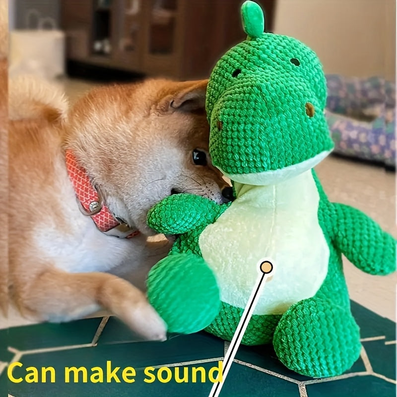 Indestructible Bear Dog Toys Two Shapes Extreme Chew Squeak