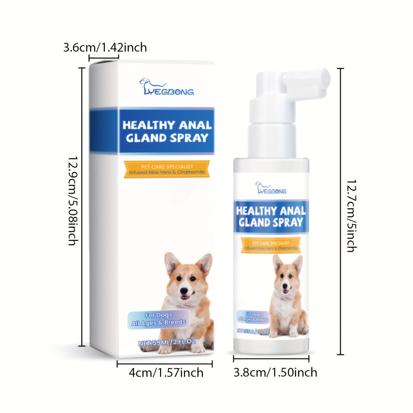 YEGBONG Dog Anal Gland Odor Removal Spray For All Dogs