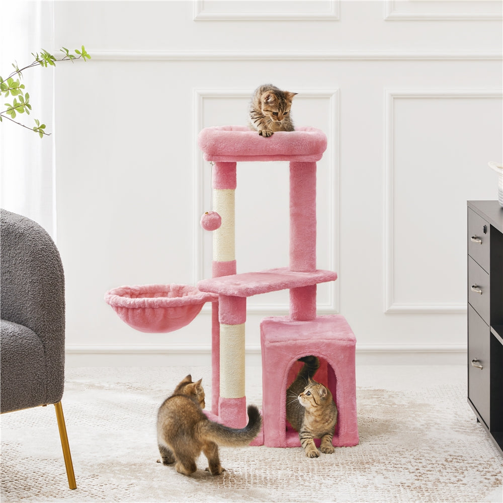 COSTOFFS Plush Cat Tree Activity Center for Playful Kittens