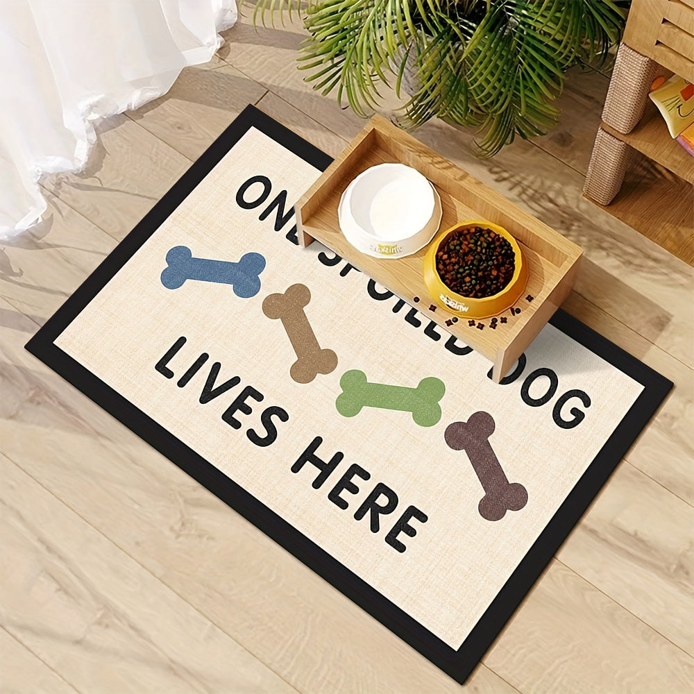 Absorbent Non-Slip Dog Feeding Mat for Food and Water