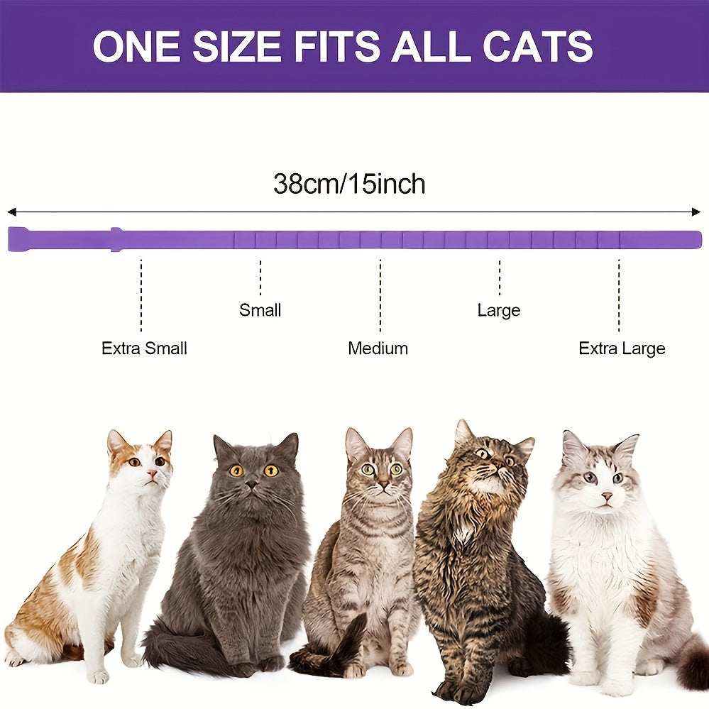 4 Pack Calming Cat Collars With Pheromone Technology