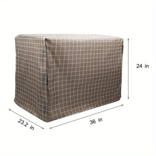 Four Door Privacy Dog Crate Cover Windproof For Wire Crates