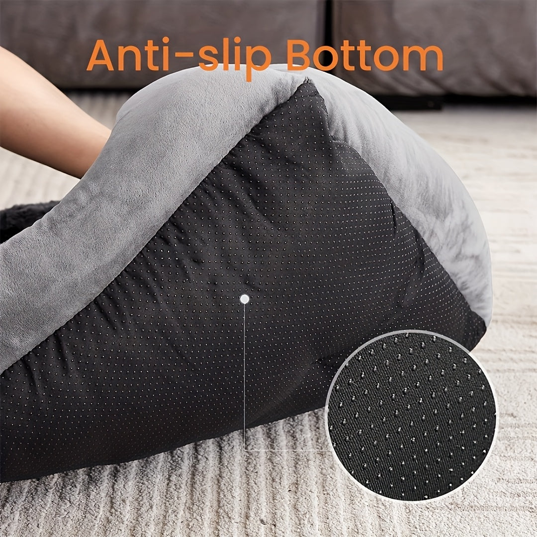 Cozy Plush Dog Bed with Non-Slip Bottom for All Breeds