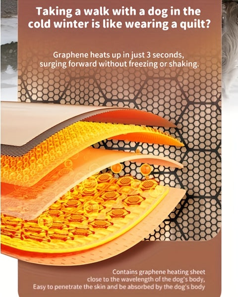 QQLE Autumn Winter Dog Jacket With Hood And Leash Hook