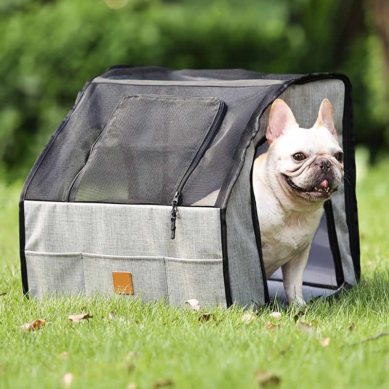 Foldable Dog Travel Cage Car Kennel For Small Medium Dogs