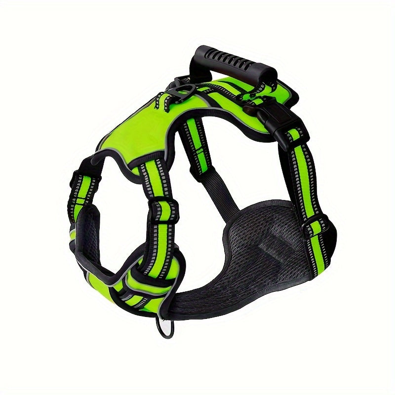 Adjustable Reflective No Choke No Pull Dog Harness With Leash