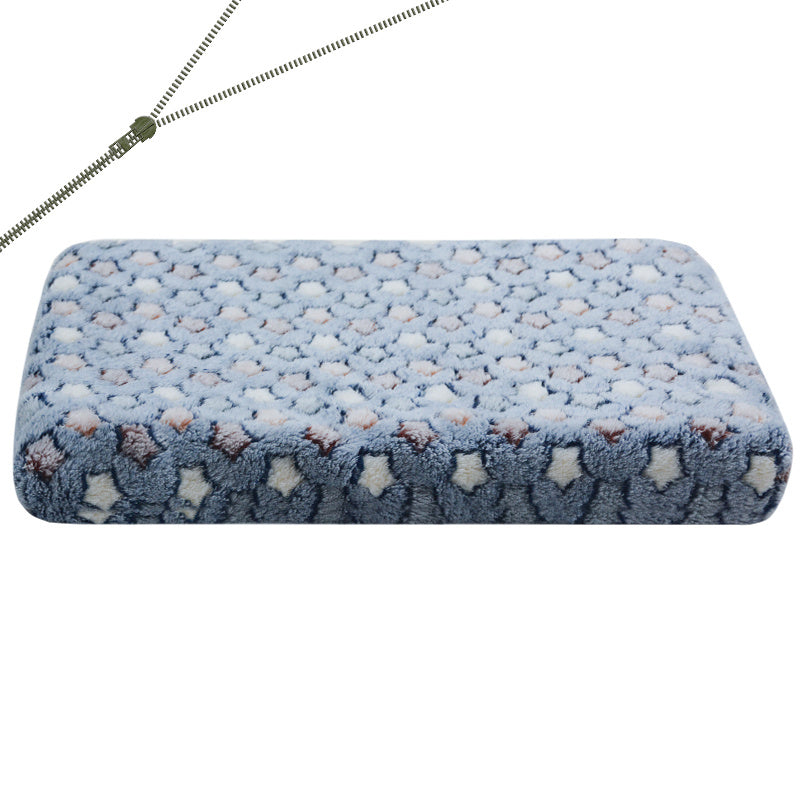 Cozy Cartoon Dog Bed with Stars and Hearts Design