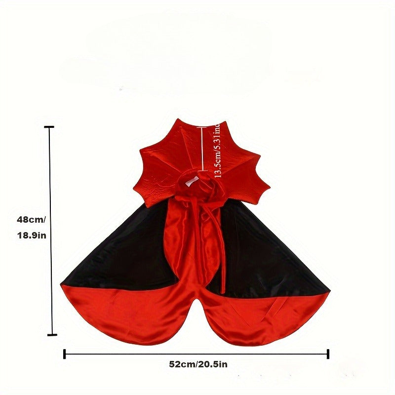 Halloween Pet Vampire Costume For Cats or Small Dogs Polyester