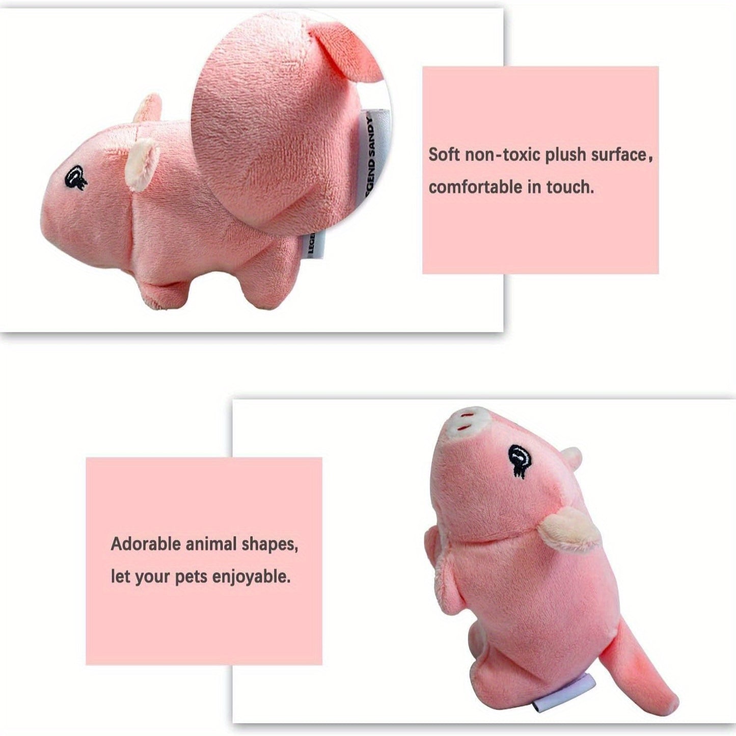 Squeaky Plush Dog Toy Pack for Happy Playtime Fun