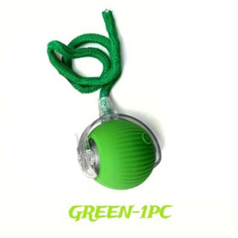 1/2/3pcs Automatic 360° Rolling Pet Balls (Red, Gray, Green), USB Rechargeable With LED Lights, Teething Relief, Durable Plastic, For Kittens & Dogs, Interactive Toys, Easter & Patriot Day Gifts