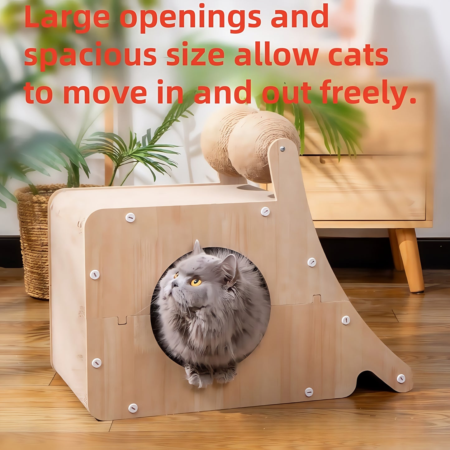 Dual Ball Cat Scratcher and Bed Combo for Endless Fun