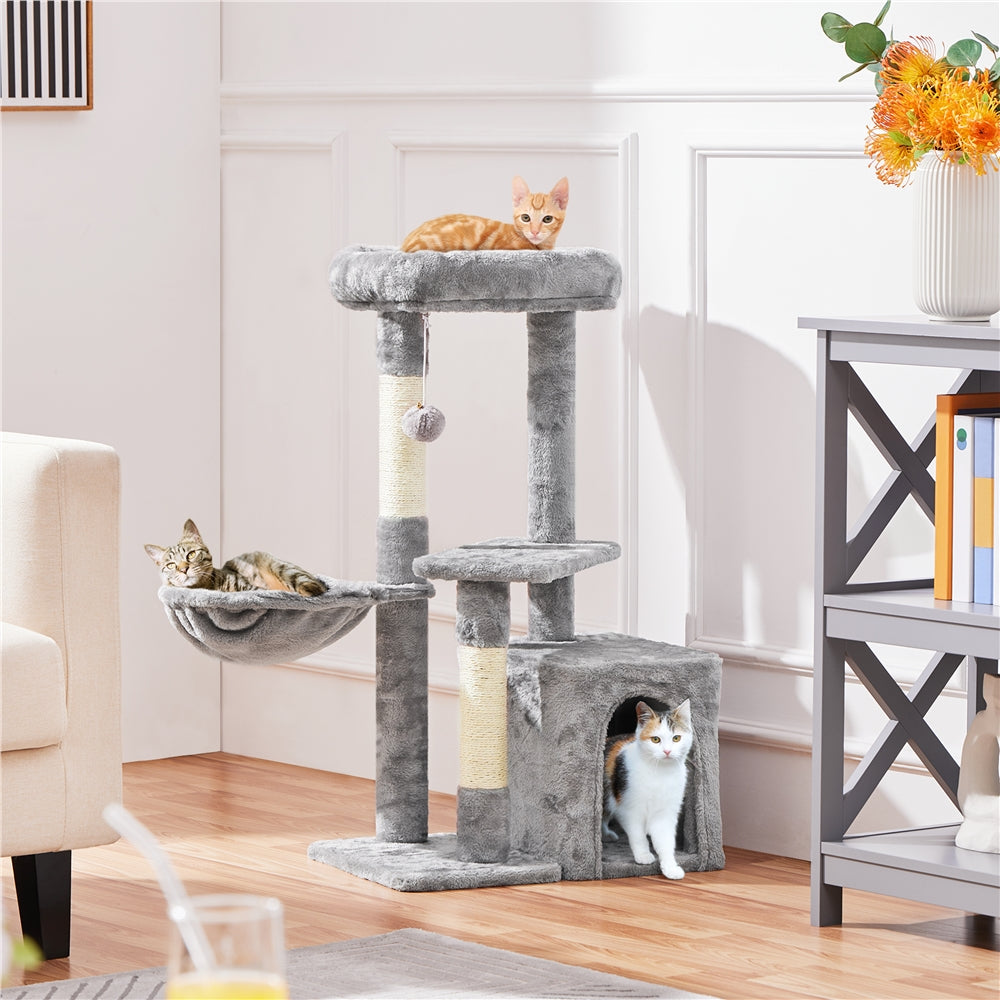 COSTOFFS Plush Cat Tree Activity Center for Playful Kittens