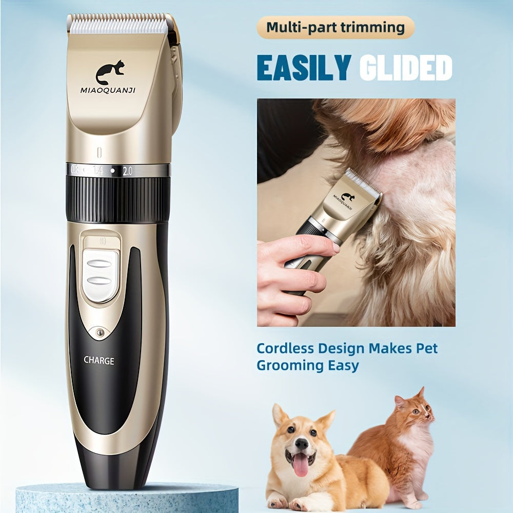 Rechargeable Wireless Pet Grooming Clippers for Dogs and Cats