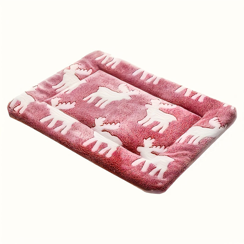 Ultra Soft Polyester Velvet Cartoon Animal Pattern Dog Mat