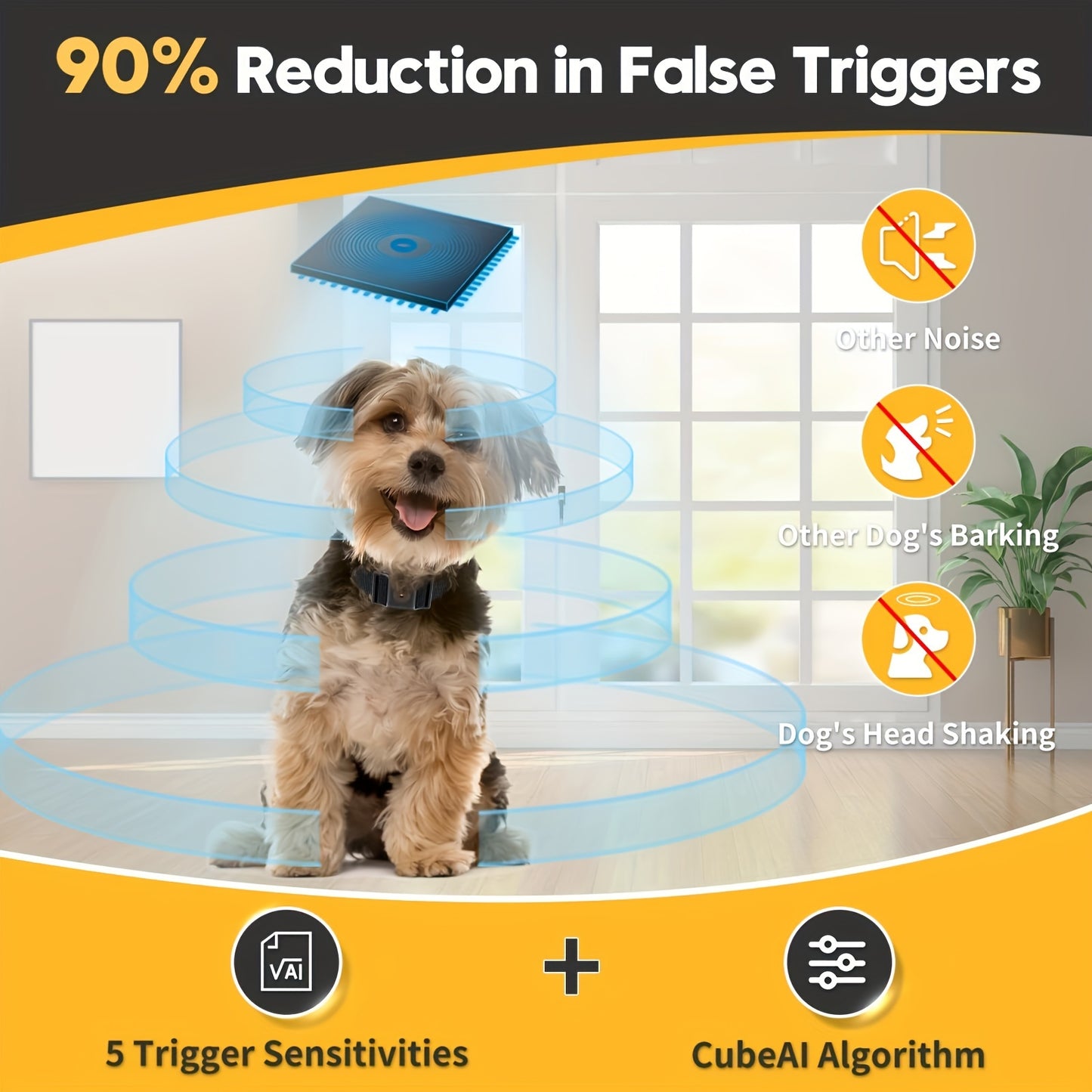 Smallest Anti-Barking Collar for Small Dogs with Vibration Modes