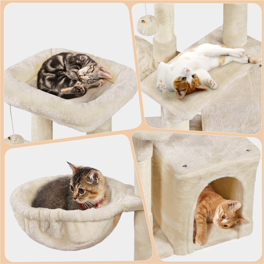 COSTOFFS Plush Cat Tree Activity Center for Playful Kittens