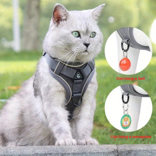 Escape-Proof Pet Vest Harness with Adjustable Leash for Pets