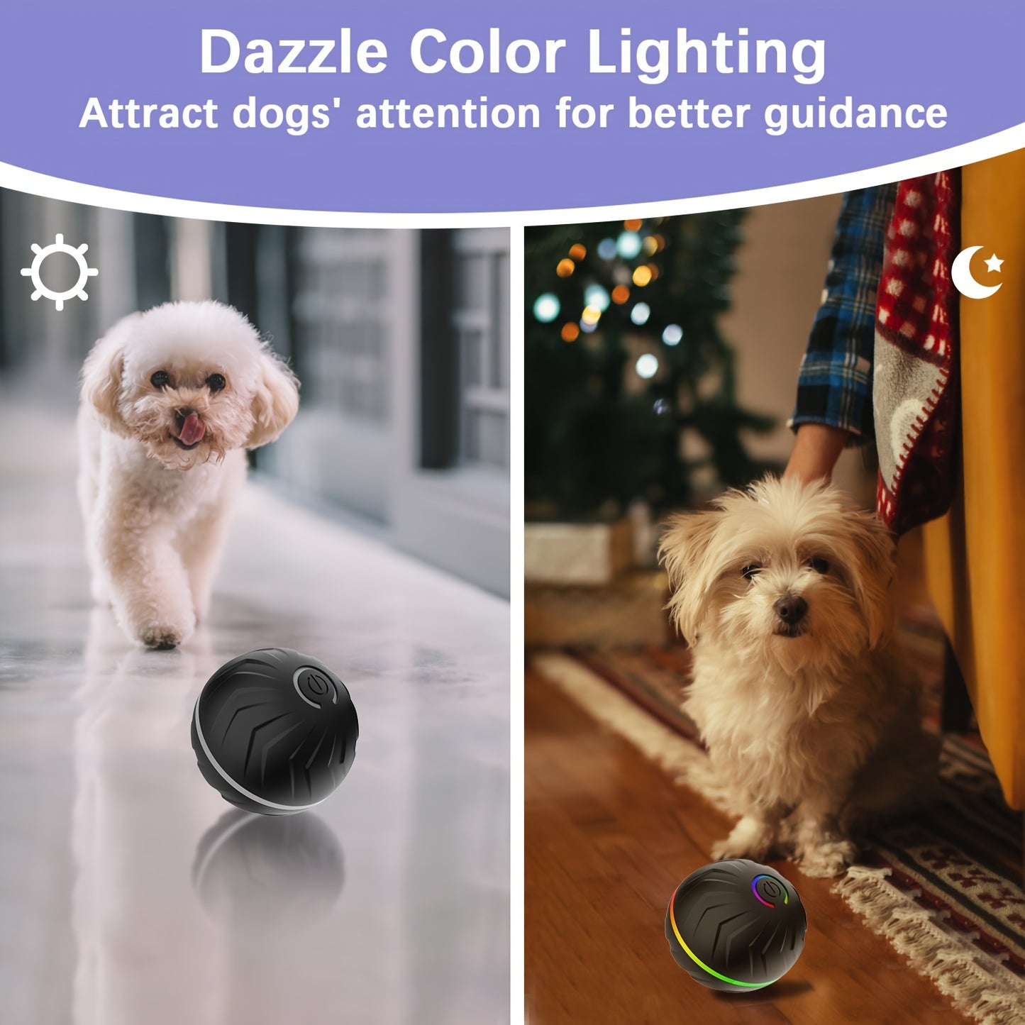 PETGRAVITY Interactive Dog Ball Motion Activated Toy
