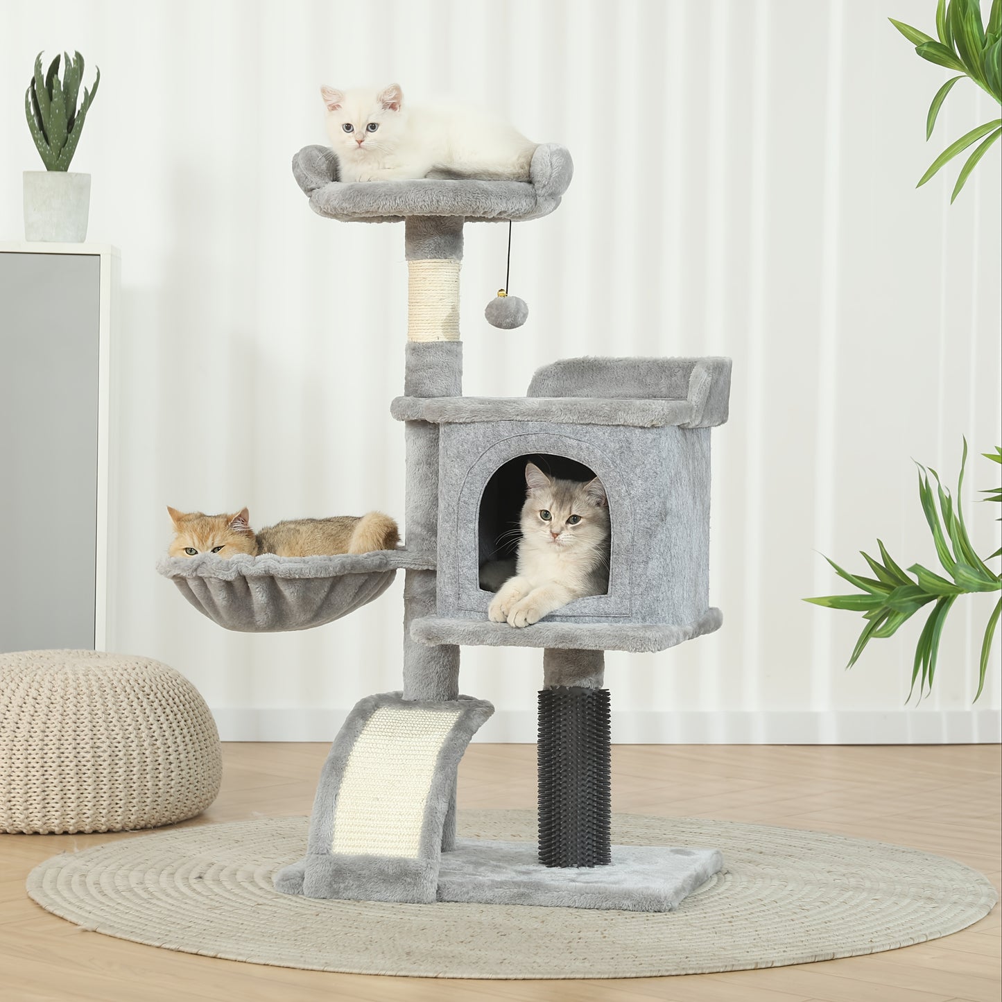 Multi-Level Cat Tree Tower with Cozy Condos and Scratching Posts